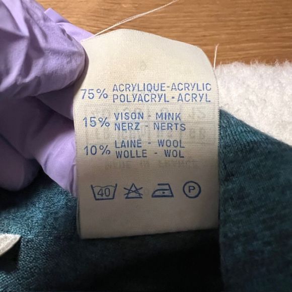 VTG Chofflet Prestige Paris Womens Green Mink Wool Blend Maxi Dress w Belt Sz 9 - Picture 10 of 14